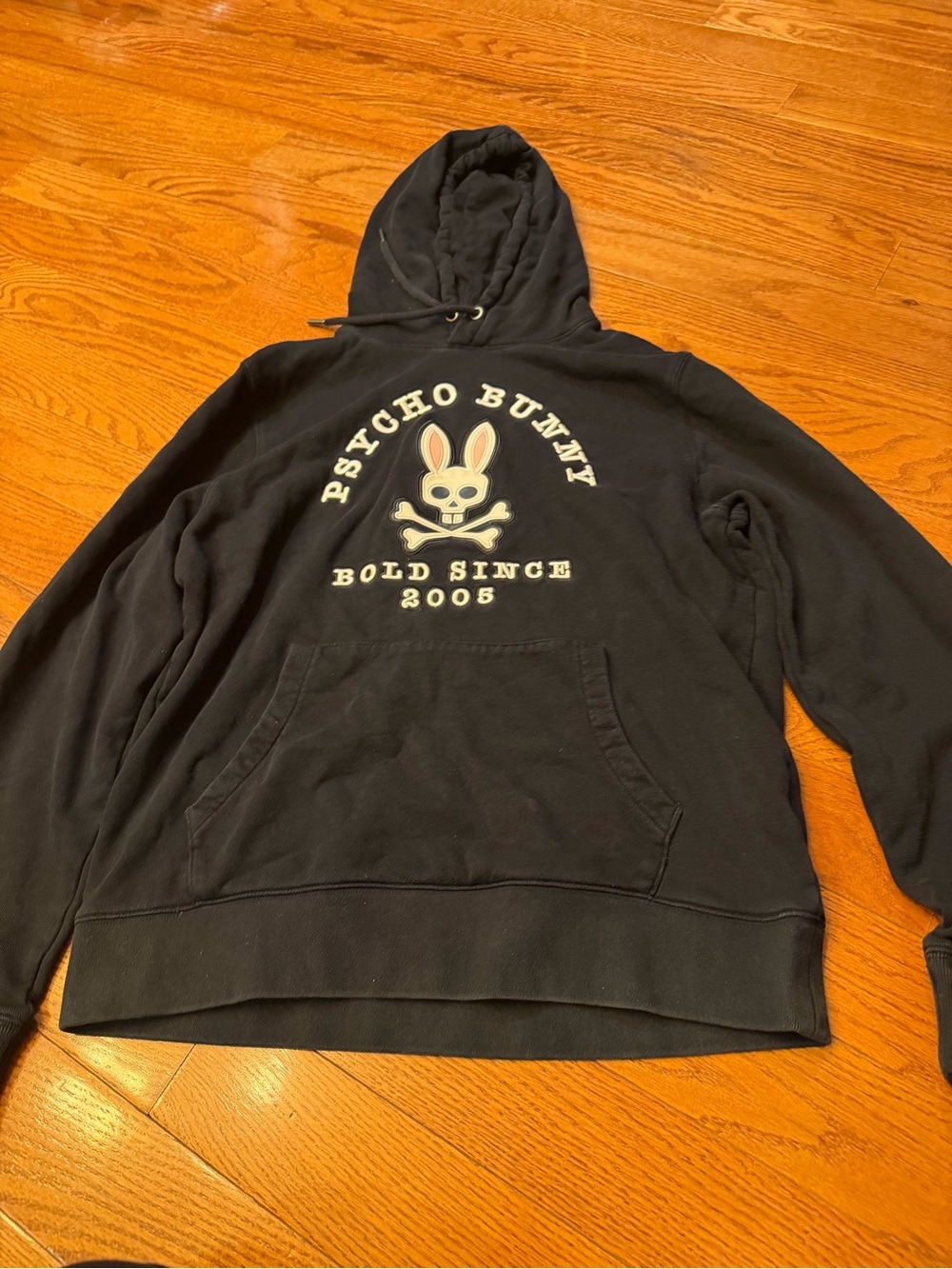 Psycho Bunny Black Logo Hooded Sweatshirt - Men's